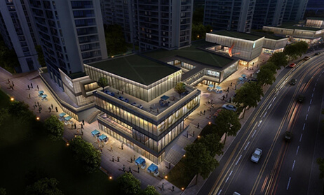 福州綠城五四北泛光照明設計方案