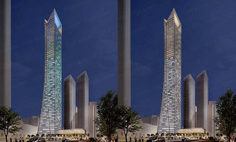 青島深藍(lán)中心樓體亮化設(shè)計(jì)方案